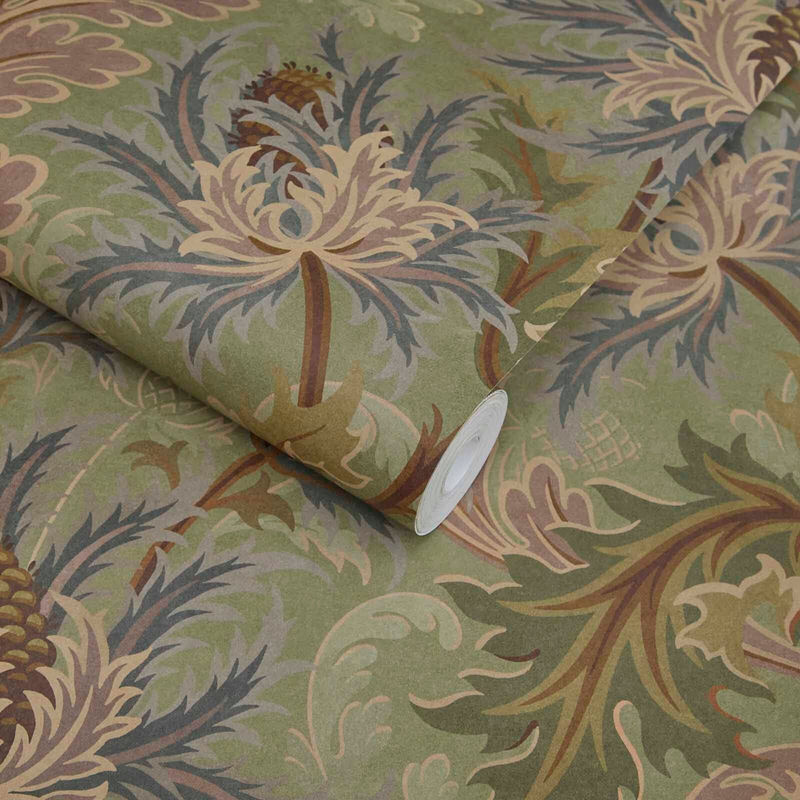 House of Hackney Tapete Aquifolia Apple mit floralem Art Nouveau Design aus Vlies - Bild 2