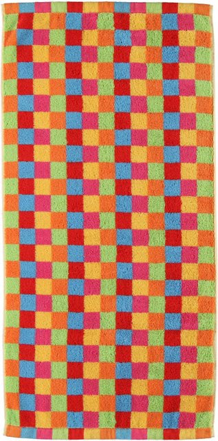 Cawo Duschtuch LIFESTYLE Karo in Multicolour, Baumwolle Frottier, Breite: 70 cm, Höhe: 140 cm - Bild 1
