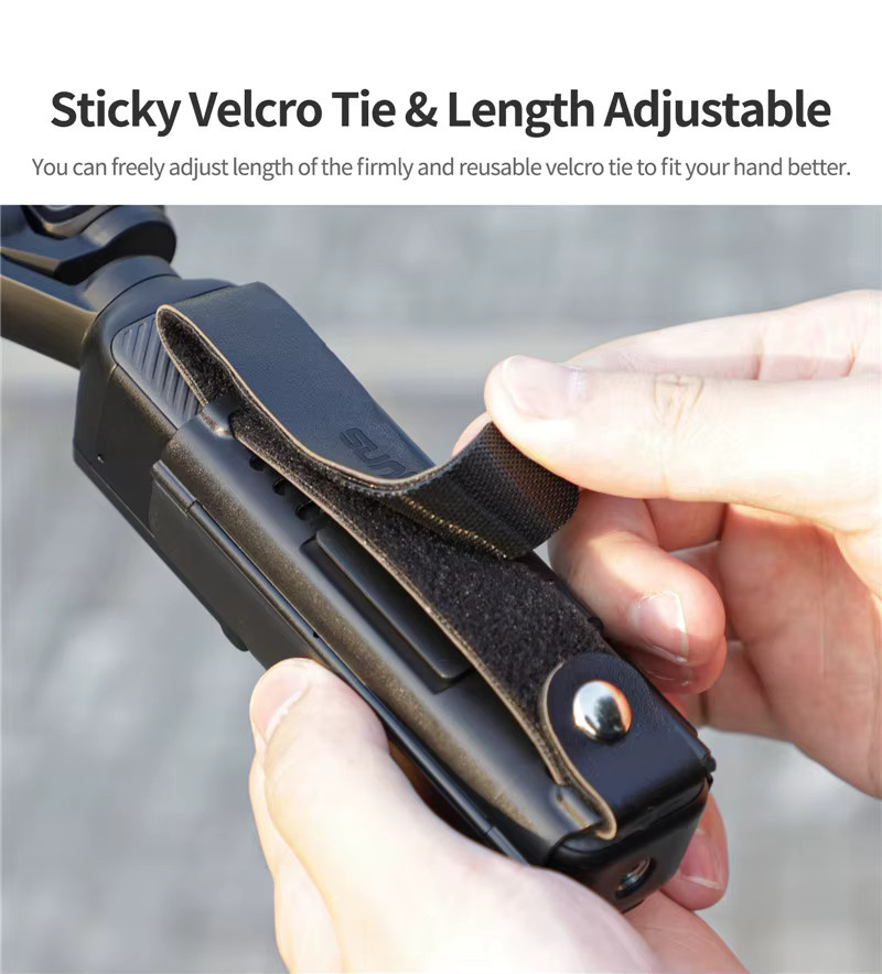 Sunnylife Kamera-Handgelenkschlaufe mit Cold-Boot-Erweiterung und Schutzrahmen für DJI Osmo Pocket 4 / 3 in Schwarz - Bild 4