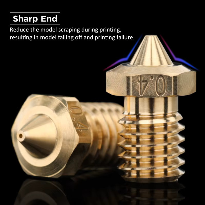 Mellow NF Messing V6 Düse für DIY 3D Drucker Hotends und Sonnenaufgang Extruder in Gold - Bild 4