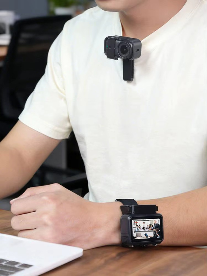 DJI Nano Action Kamera Schutzhülle mit Handschlaufe Erweiterung in Schwarz - Bild 7