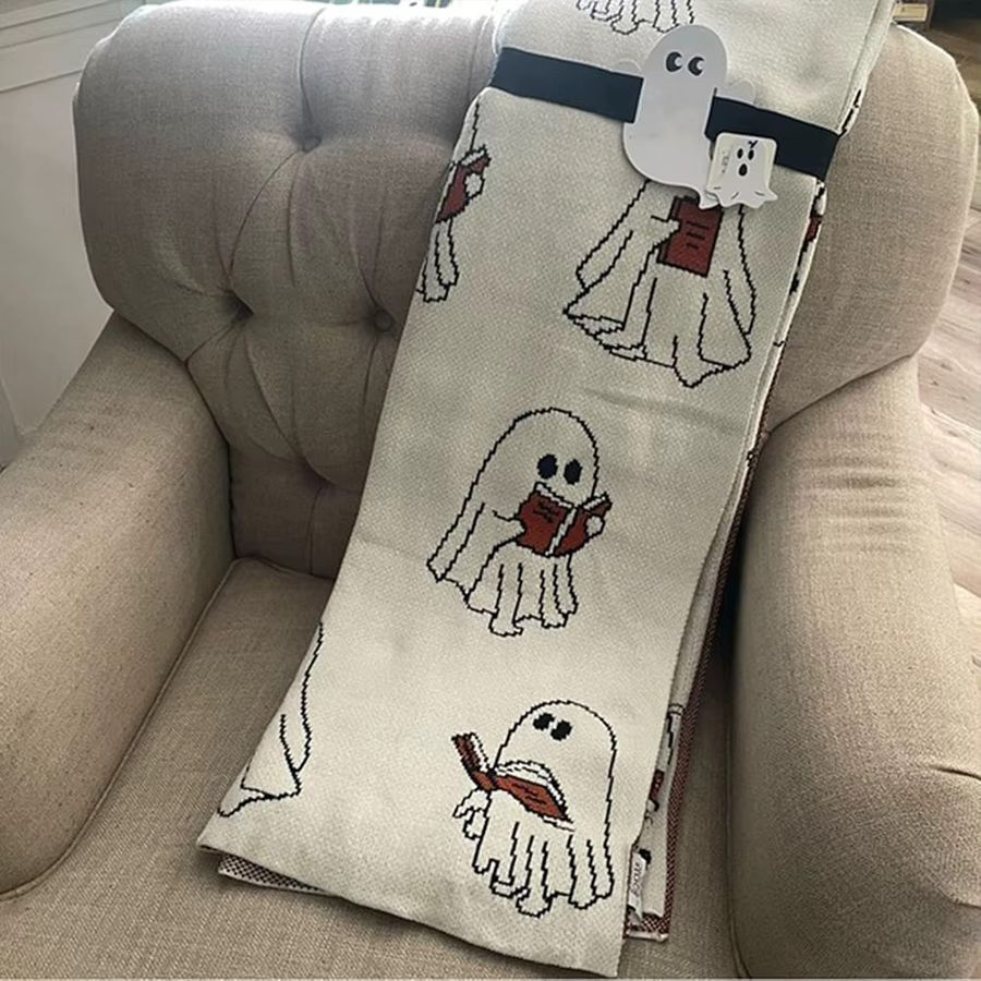 APWIKOGER Halloween Geister Lesedecke Gemütlicher Überwurf für Sofa und Bett - Bild 4