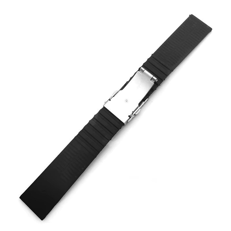 Uhrenarmband asukaband, Silikon, Schwarz, Unisex - Bild 1