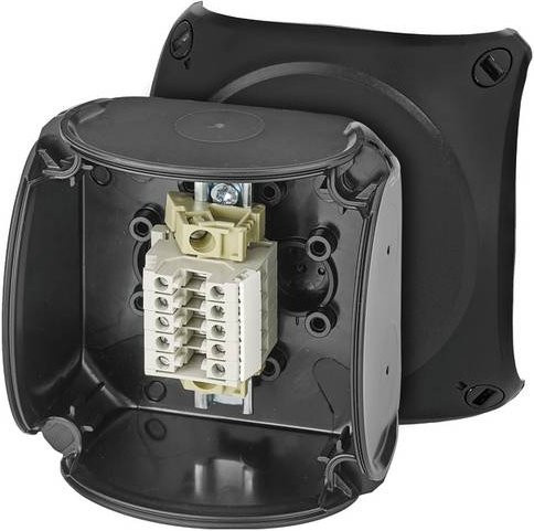 Hensel Reihenklemmen-Gehäuse Schwarz B/T/H: 93,0 x 93,0 x 62,0 cm - Bild 1