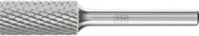 PFERD Hartmetall Frässtift Zylinder ZYA silber Ø 12 x 25 mm Schaft-Ø 6 mm Z4 universal mittel fein - Bild 1