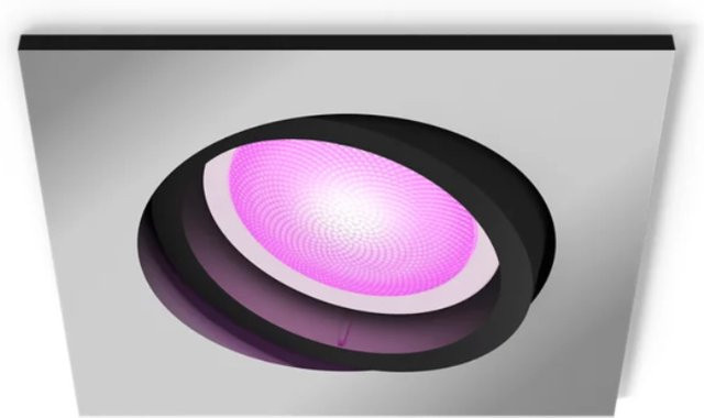 Philips Hue Centura White and Color Ambiance LED-Einbauspot eckig aus Aluminium in Grau und Weiß - Bild 2
