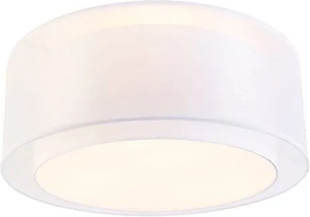QAZQA Moderne Deckenleuchte Drum Duo in Weiß, 3-flammig, Durchmesser: 50 cm - Bild 1