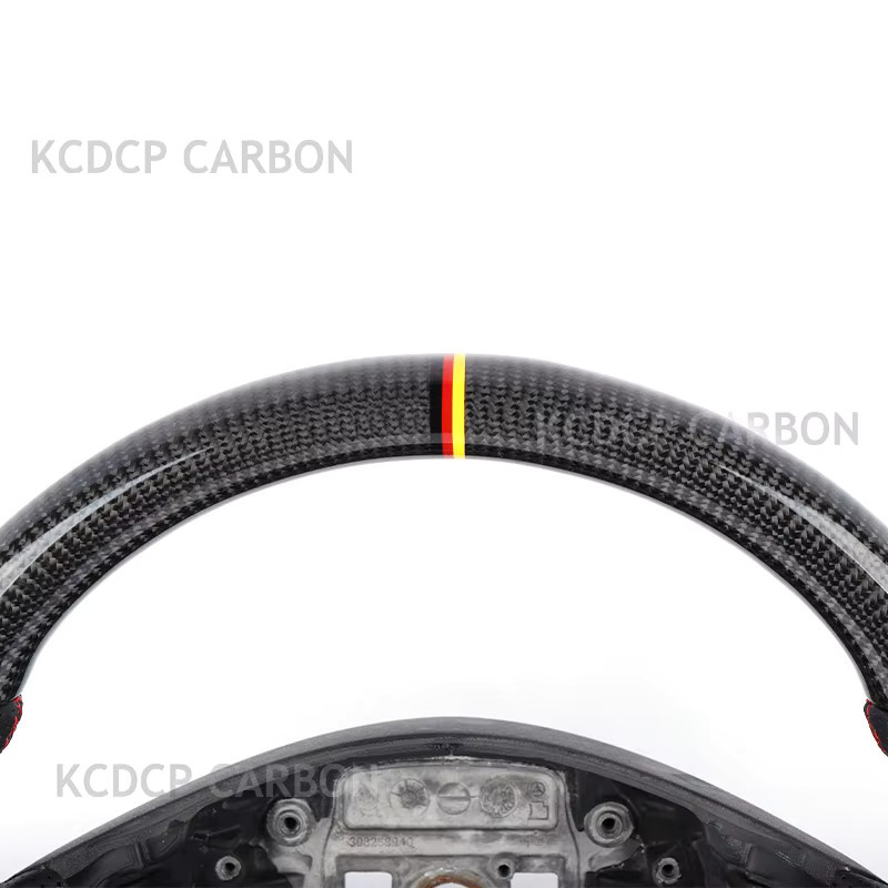 Custom Alcantara Carbonfaser Lenkrad in Schwarz für Mercedes Benz W204 W212 W207 X204 X164 W463 W205 W222 W223 W221 von MEGALOMANIA - Bild 4