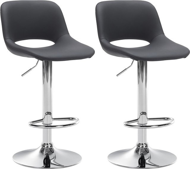 CLP 2er Set Barhocker Camden mit Kunstleder-Bezug in modernem Design - Bild 1
