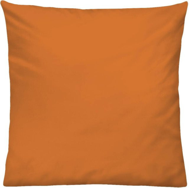 Pocoline Kissenbezug Jersey aus Baumwolle in Rost/Orange mit Reißverschluss, B/L: 80 x 80 cm - Bild 1