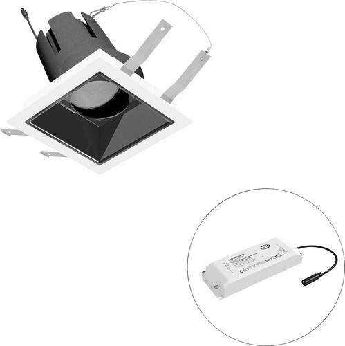 EVN LED-Deckenstrahler F03R09SM2530L24P in Schwarz, quadratisch und verstellbar - Bild 1