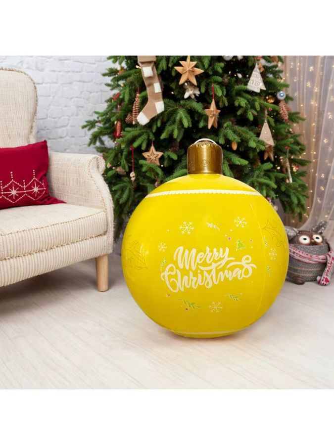 APWIKOGER Weihnachtsdekoration aufblasbare Bälle aus PVC in Blau, Durchmesser: 60 cm - Bild 4