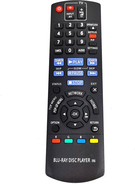 Panasonic Blu-Ray Disc IR6 Fernbedienung für DMP-BD77 DMP-BD87 DMP-BD871 DMP-BD875 DMP-DB87P-K in Schwarz - Bild 1