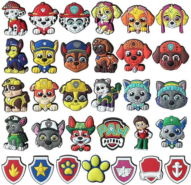 Potdemiel Schuhcharms, 31-teiliges Set, Cartoon-Hunde, Kinder - Bild 1
