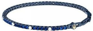 Maserati Jewels Armband, Edelstahl, Blau, Zirkonia, Herren - Bild 1