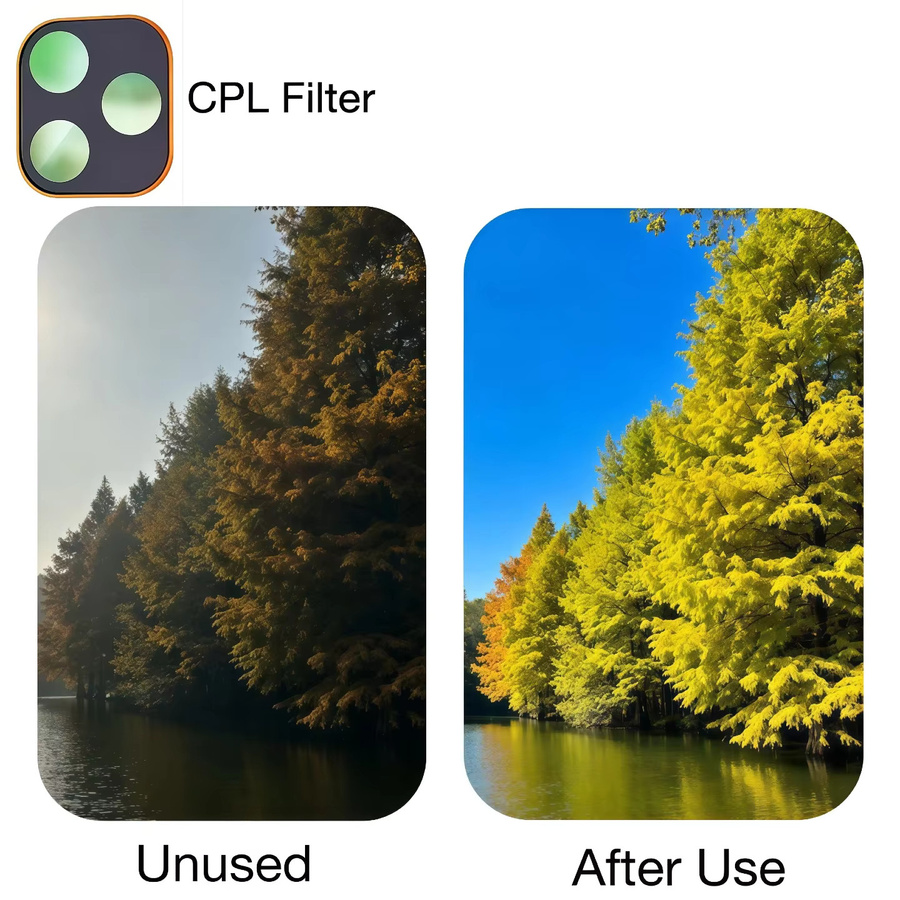 4-in-1 Kamera-Schutzfilm Set für Apple iPhone 17 Pro und iPhone 17 Pro Max mit ND, UV, CPL und Pro-Mist Filtern in Schwarz und Silber - Bild 6