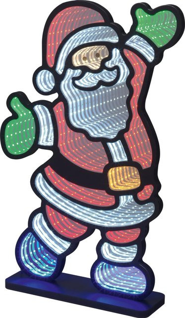 OBI LED Weihnachtsmann Spiegellicht mit Timer in Mehrfarbig (RGB) - Bild 1