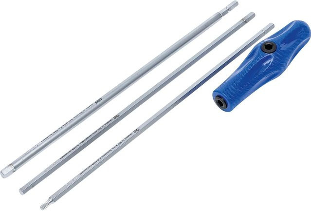 BGS Spezial Schraubendreher-Satz T-Profil für Torx Innensechskant, 4-teilig, Blau - Bild 1