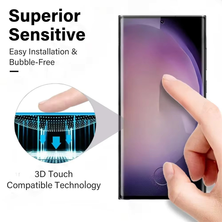 2 Stück Displayschutzfolien aus gehärtetem Glas für Samsung Galaxy S25 S24 S23 S22 Ultra S22 S21 S23 Plus, transparent, einfache Installation - Bild 2