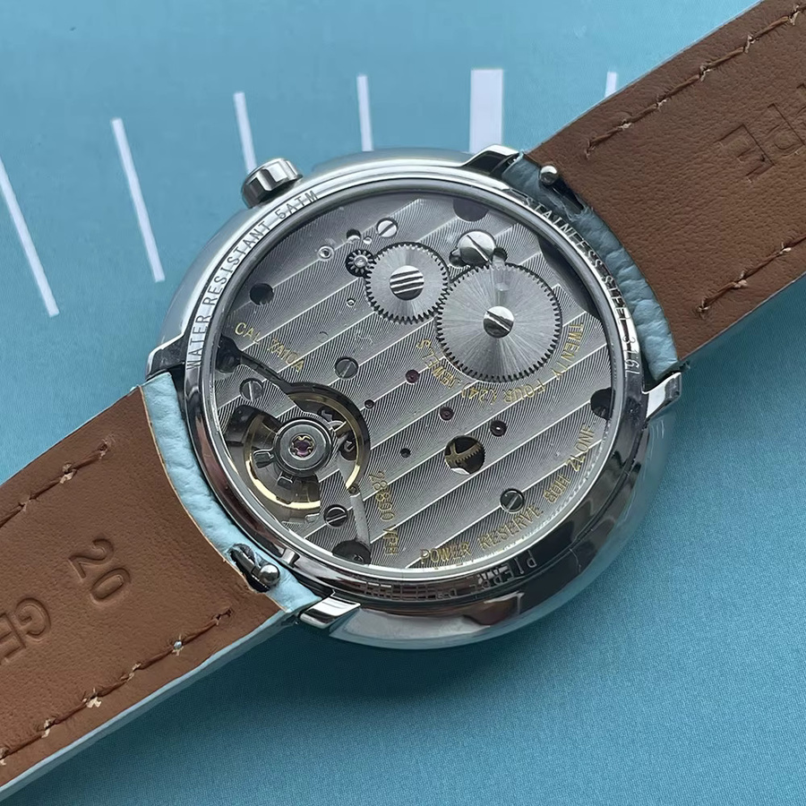 PIERRE PHILIPPE Digitaluhr, Handaufzug, Edelstahl, Lila, 38 mm, Herren - Bild 2
