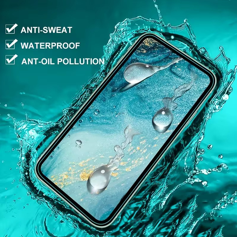 5er-Pack Gehärtetes Glas Display Schutzfolie für Realme A16S A15 A18 A53 A17 A54S A58 A52 A57 A80 A76 A78 A60 A96 A79 A92 A98 A72 in Transparent - Bild 3