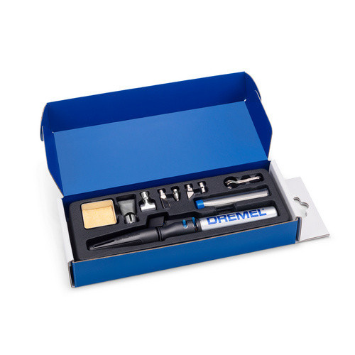 Dremel Versatip 2000-7 Gaslötkolben Set in Grau mit Lötspitze, Heißgasdüse und Schneidespitzen - Bild 4