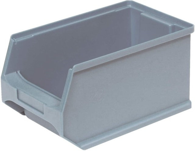 BRB Profi Sichtboxen LB4 aus Kunststoff, grau, 20 Stück, B/T/H: 14,5 x 12,5 x 23,5 cm - Bild 1
