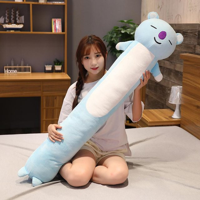 BT21 Kpop Umarmungs-Schlafkissen von Kpop king in Blau/Weiß, Länge: 90 cm - Bild 1