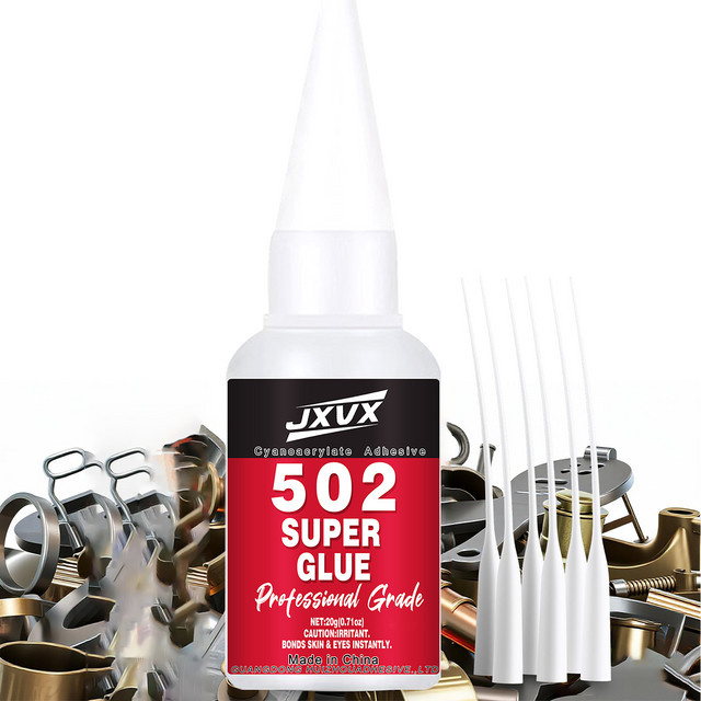 JXVX Super Metal Sofortkleber 502 Cyanacrylat-Kleber für Metall, Schmuck, Glas und Holz, 20 g - Bild 1