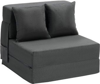 VEVOR 3-in-1 Klappsofa als Schlafsofa mit 2 Kissen und waschbarem Stoffbezug aus 25D Memory Foam, umwandelbarer Schlafsessel in Dunkelgrau, B/T/H: 186 x 73 x 15 cm - Bild 1
