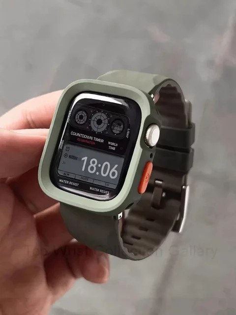 CAOWTAN Uhrenarmband und TPU-Hülle Silikon, Unisex - Bild 1