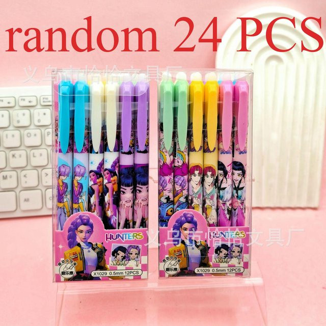 Yiran toy 1 Kpop Dämonenjäger löschbarer Gelstift, 0,5 mm, Farbe: Schwarz und Mehrfarbig - Bild 1