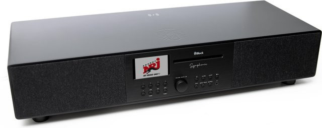 Symphonie Schwarz Kompaktanlage mit Bluetooth, Wi-Fi und optischem Anschluss - Bild 1
