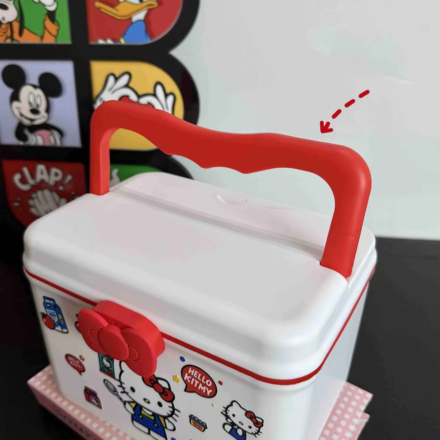 Sanrio Hello Kitty Medikamentenbox und Schmuckorganizer in Weiß - Bild 4