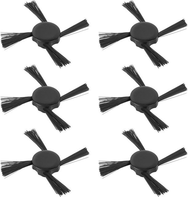 6er Set Seitenbürsten in Schwarz passend für iRobot Neato Botvac D7 D5 D3 D7500 D8500 D80 N0B9 Roboter-Staubsauger - Bild 1