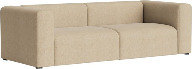 HAY Mags 2,5-Sitzer Sofa Kombination in Beige mit Stoffbezug und Massivholzrahmen - Bild 1