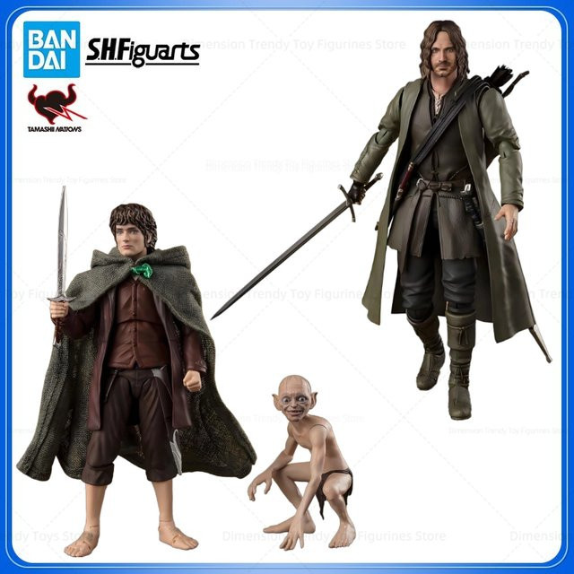 Bandai SHFiguarts Der Herr der Ringe Frodo Baggins & Gollum Aragorn Actionfiguren - Bild 1