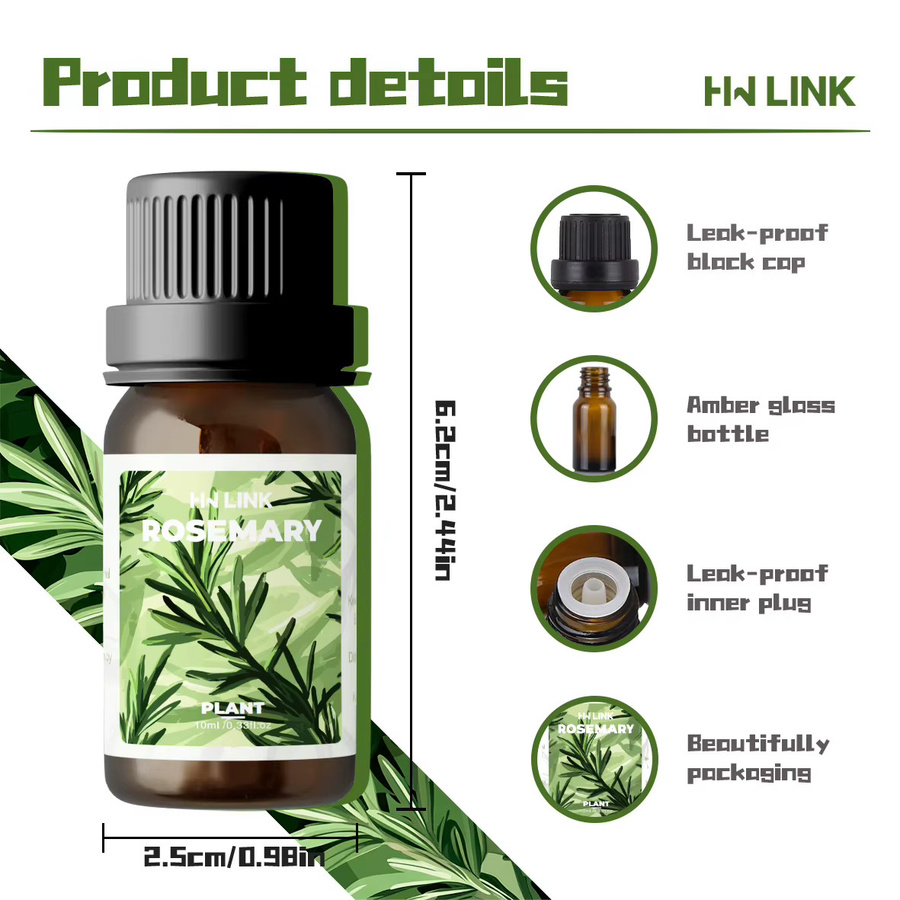 HWLINK Rosmarinöl, 10 ml, Unisex - Bild 4