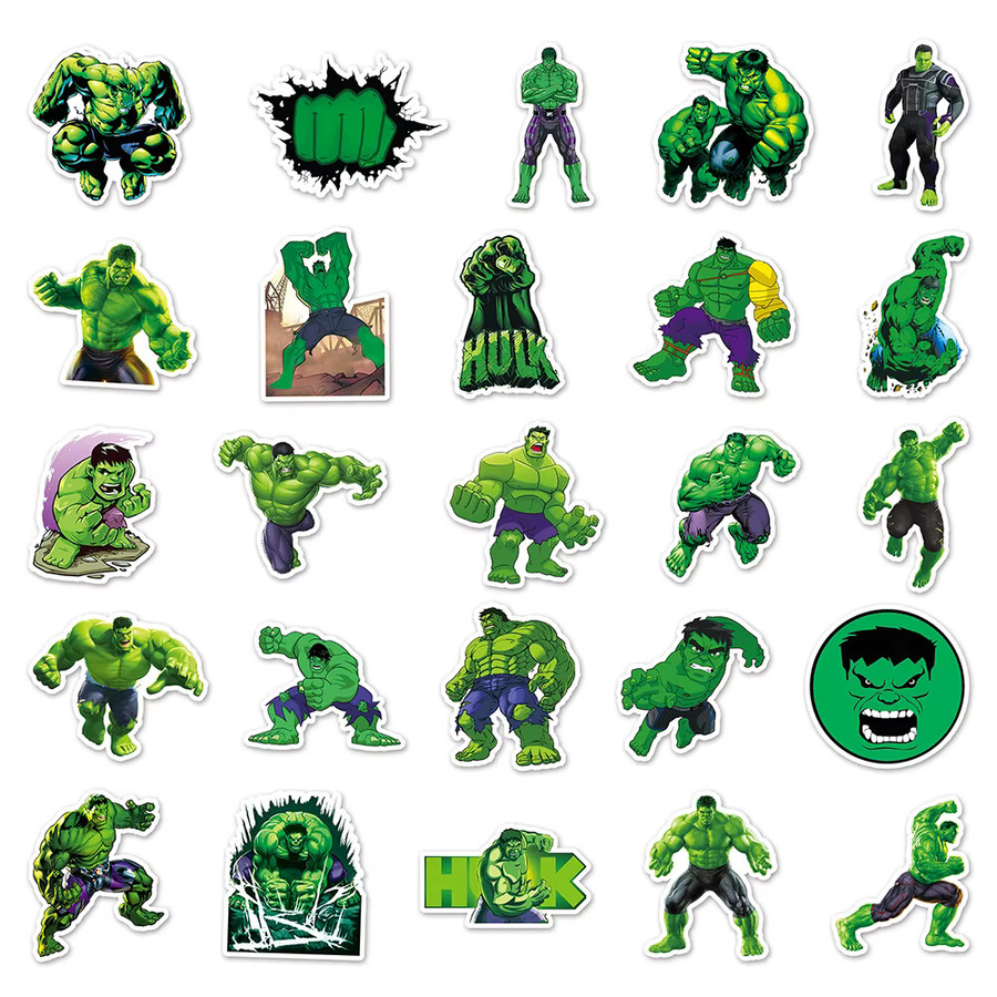Marvel Hulk Cartoon Graffiti Aufkleber, 10/30/50 Stück - Bild 4