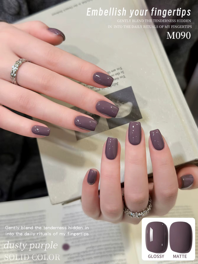 XEIJAYI Gel-Nagellack Dusty Purple, 15 ml, Glänzend - Bild 2