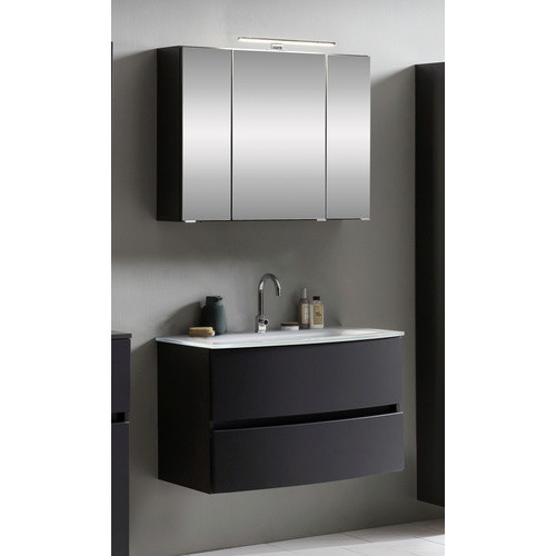 HELD MÖBEL Waschtisch-Set KOPENHAGEN in Grau und Weiß, 4-teilig, modern und wandmontiert - Bild 2