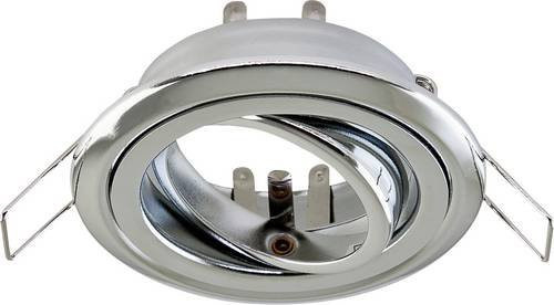 EVN NV EB-Leuchte Einbaustrahler Halogen Chrom IP20 50W 12V rund verstellbar - Bild 1