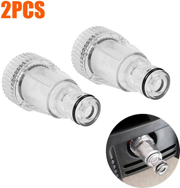 DAZZLEEX Maschinenwasserfilter für Karcher Hochdruckreiniger der Serien K2 bis K7 mit 140 Grad Anschluss - Bild 1