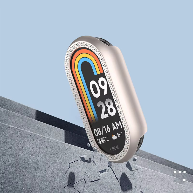 I LOVE LUO Schutzhülle für Xiaomi Mi Band 9, PC, Diamant, transparent - Bild 3