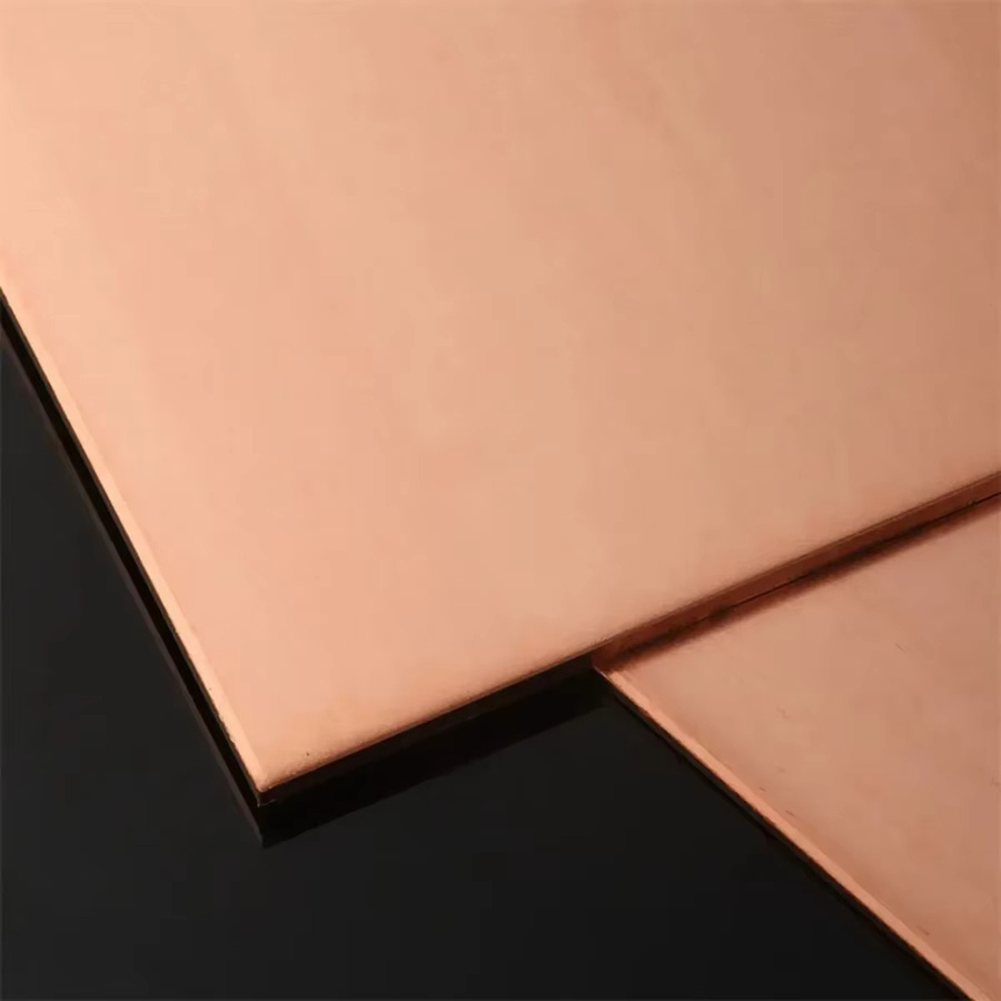 T2 Kupferplatte aus 99,9 % reinem Kupferblech in Orange, Mill-Finish, individuell anpassbar durch Laserschneiden - Bild 2