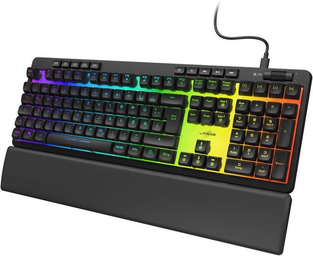uRage Gaming-Keyboard Exodus 515 Illuminated, Schwarz, QWERTZ DE - Bild 1