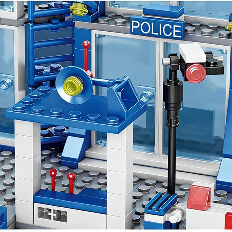 Linyi toy Polizei Weltraum Stadtgebäude Bausteine Sammelset - Bild 2