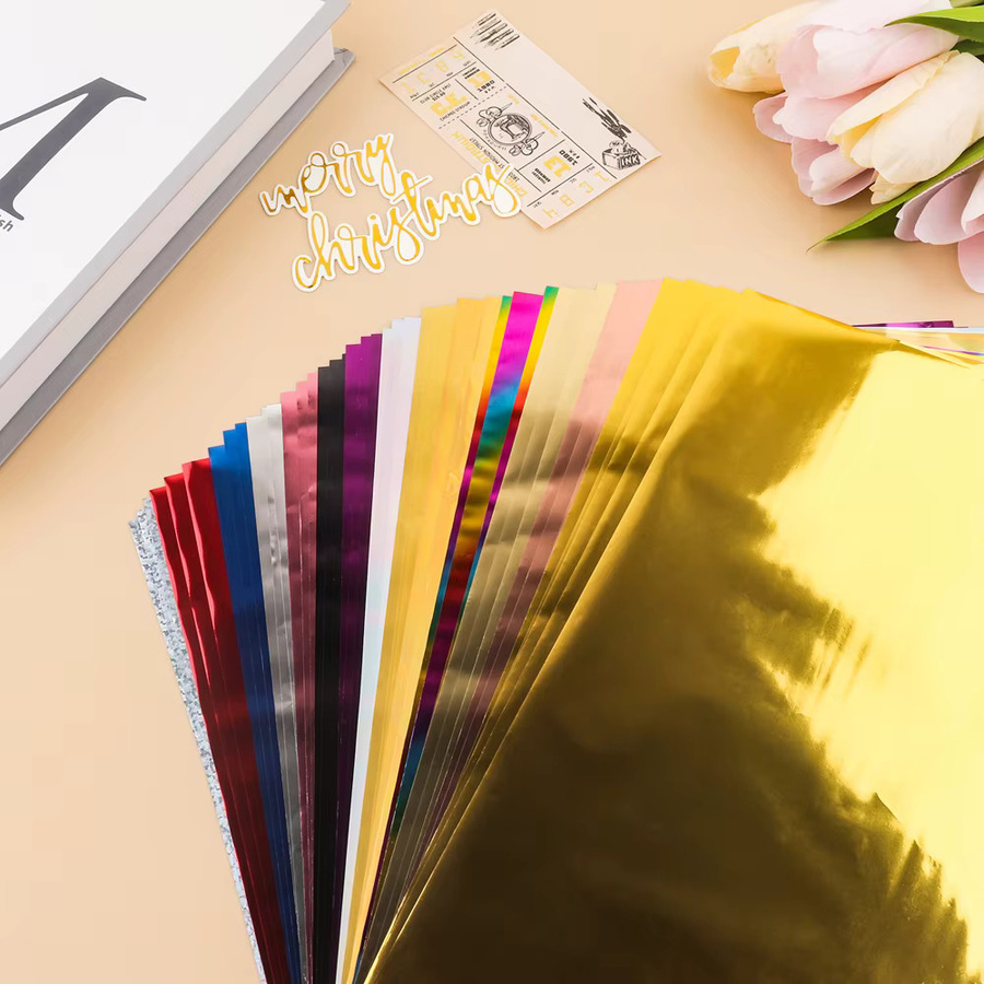50 Stück Holographische Reaktive Folie Blätter für Laser Drucker und Laminator, Multicolour DIY Bastelpapier für Karten und Handwerk - Bild 2
