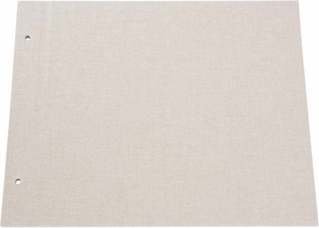 goldbuch Schraubalbeneinband aus Leinen in Beige, B x H: 30 x 25 cm - Bild 1