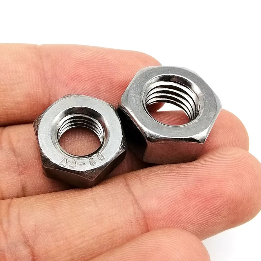 HZYUEGOU Sechskantmuttern DIN 934 aus Edelstahl A2-70 in Silber, verschiedene Größen M1,6 bis M8 - Bild 2